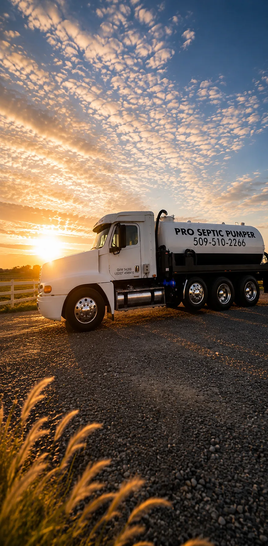 Pro Septic Pumper service truck, GVW 54,000, USDOT 4549410